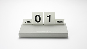 名入れ卓上カレンダー「万年カレンダー」